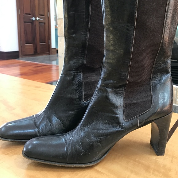 NWOT Anne Klein Brown heel boots - Picture 2 of 10